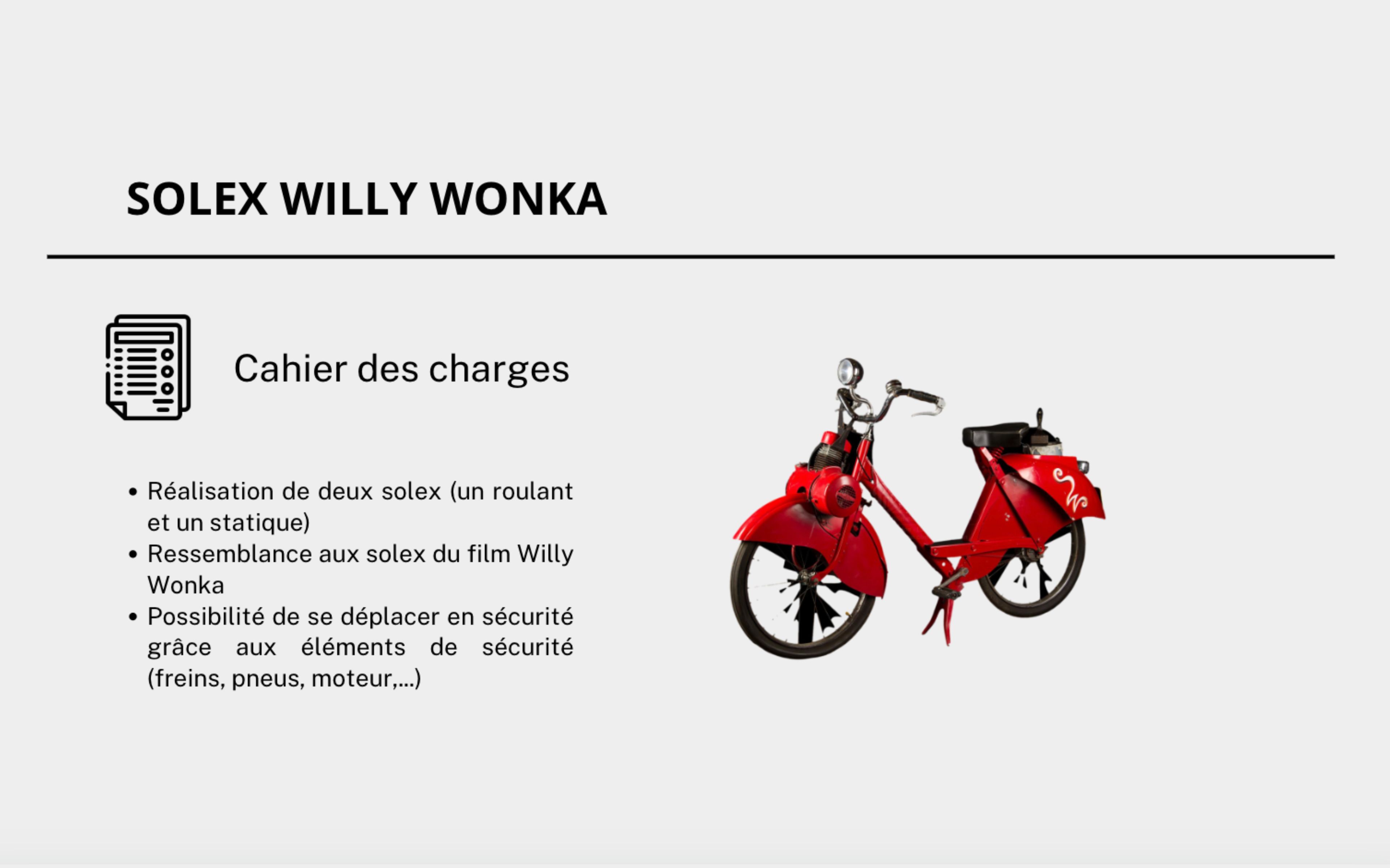 Restauration Solex Willy Wonka
